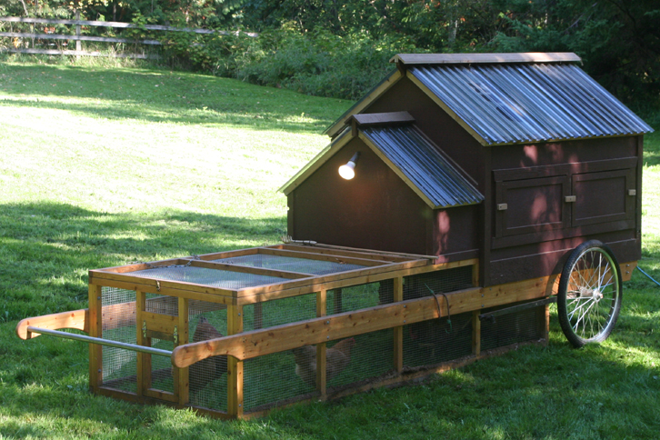 from the chickens when using one of these chicken tractors